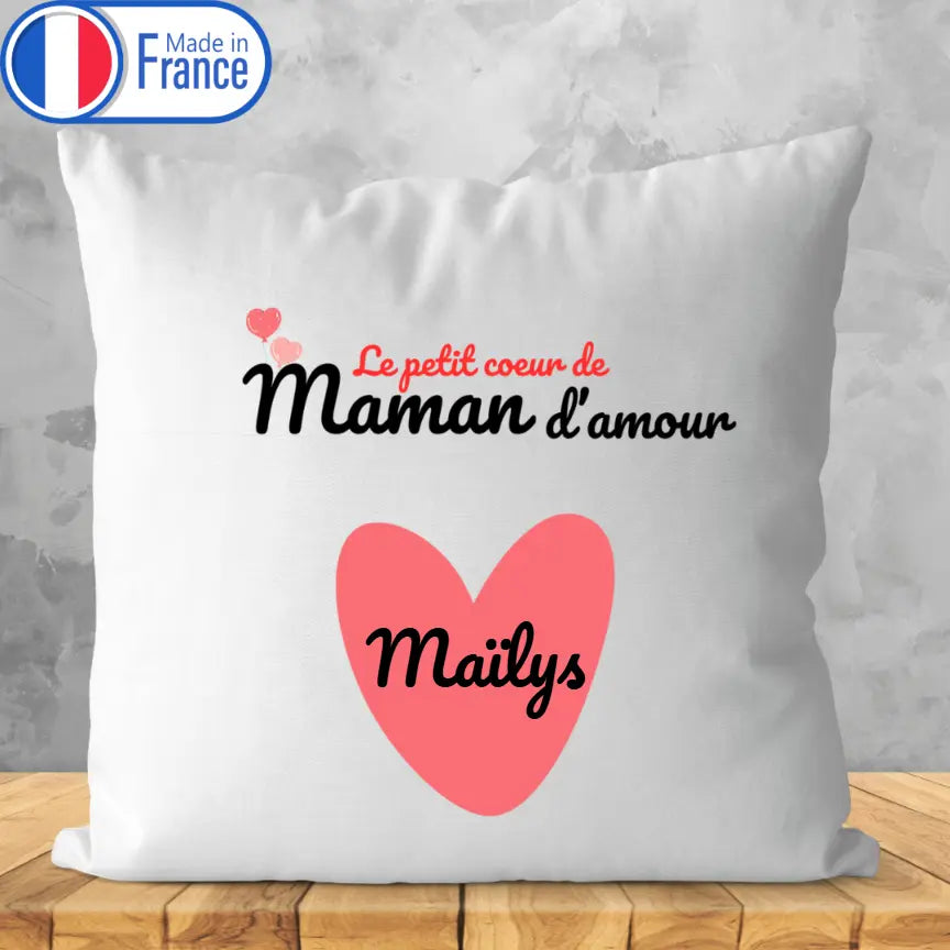Housse oreiller - Les petits cœurs de maman Personnalise Ton Cadeau