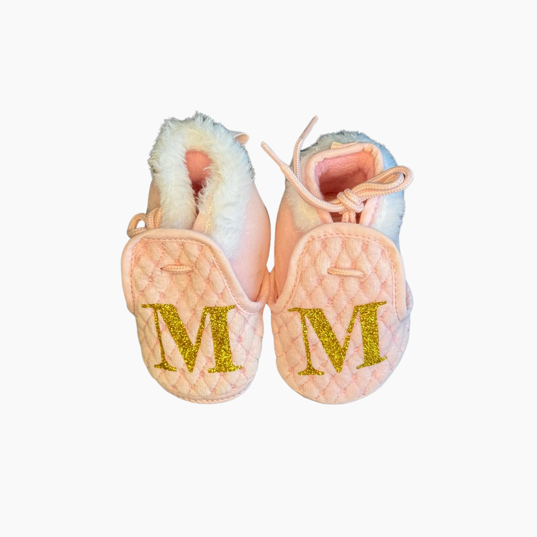 Chaussons personnalisés pour Bébé  - Confort et Douceur - Ajustement Parfait avec Lacets