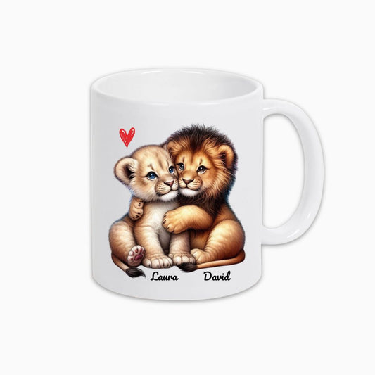 Mug Couple Lion – Douceur et Complicité au Quotidien 🐾☕