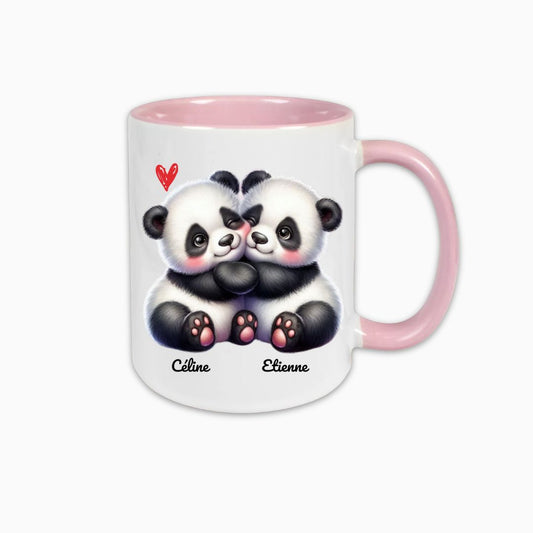 Mug Couple d'amoureux thème Panda