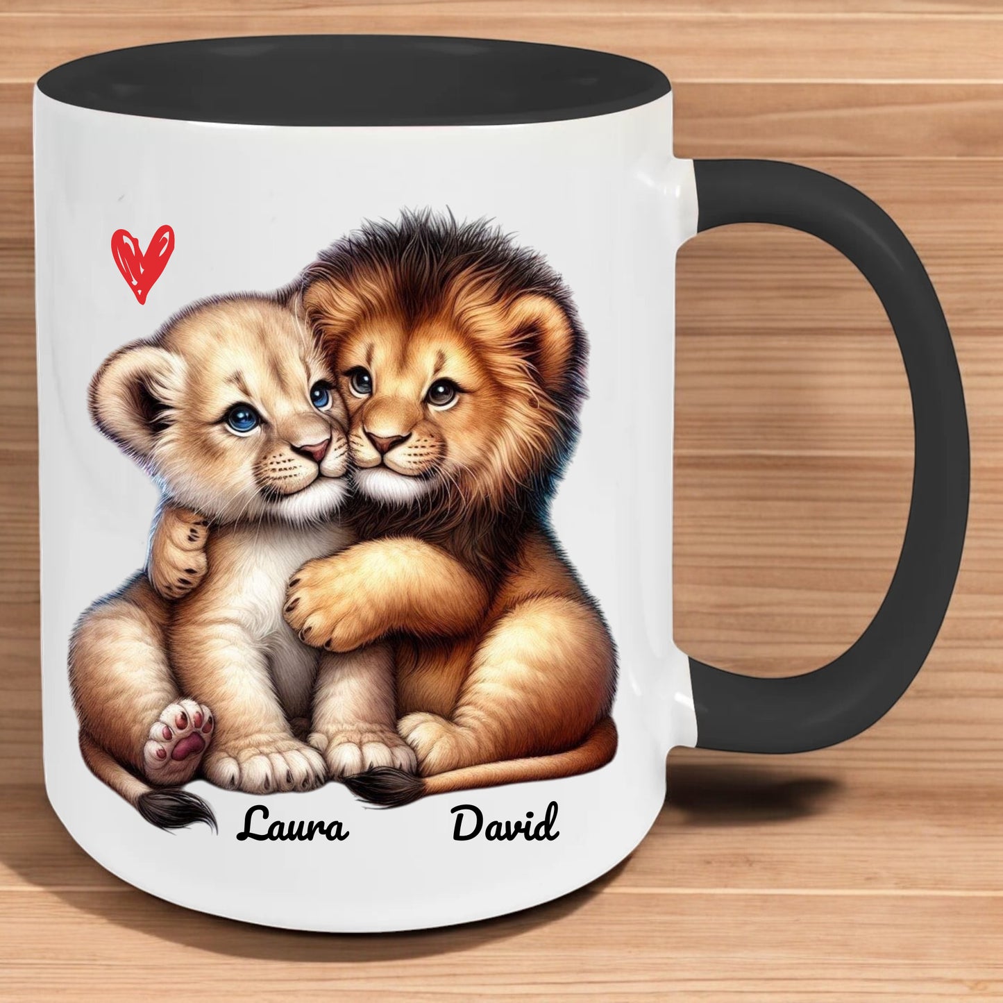 Mug Couple Lion – Douceur et Complicité au Quotidien 🐾☕