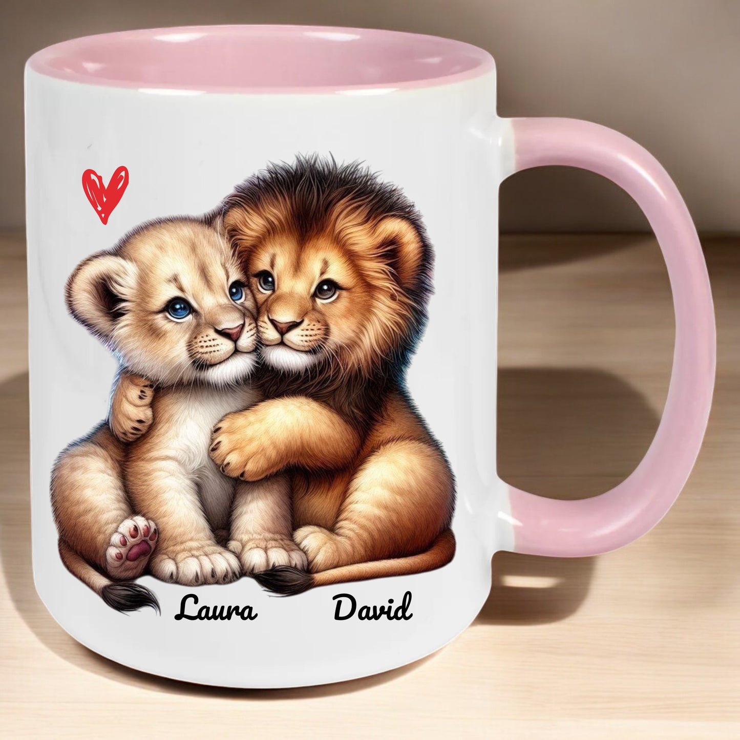 Mug Couple Lion – Douceur et Complicité au Quotidien 🐾☕