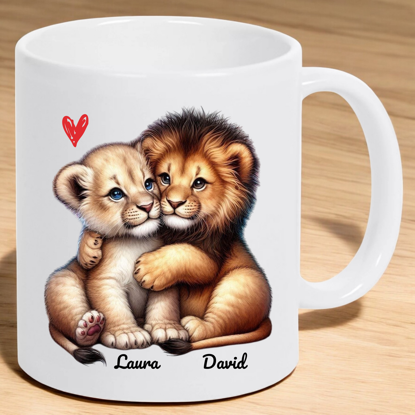 Mug Couple Lion – Douceur et Complicité au Quotidien 🐾☕