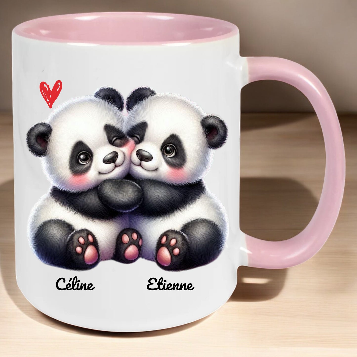 Mug Couple d'amoureux thème Panda