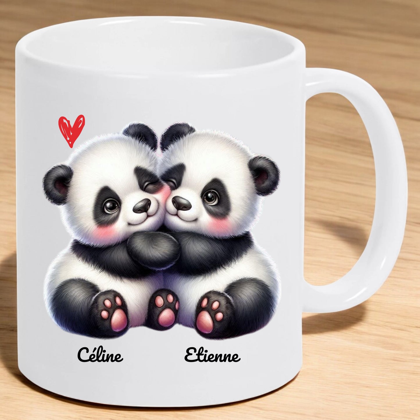 Mug Couple d'amoureux thème Panda