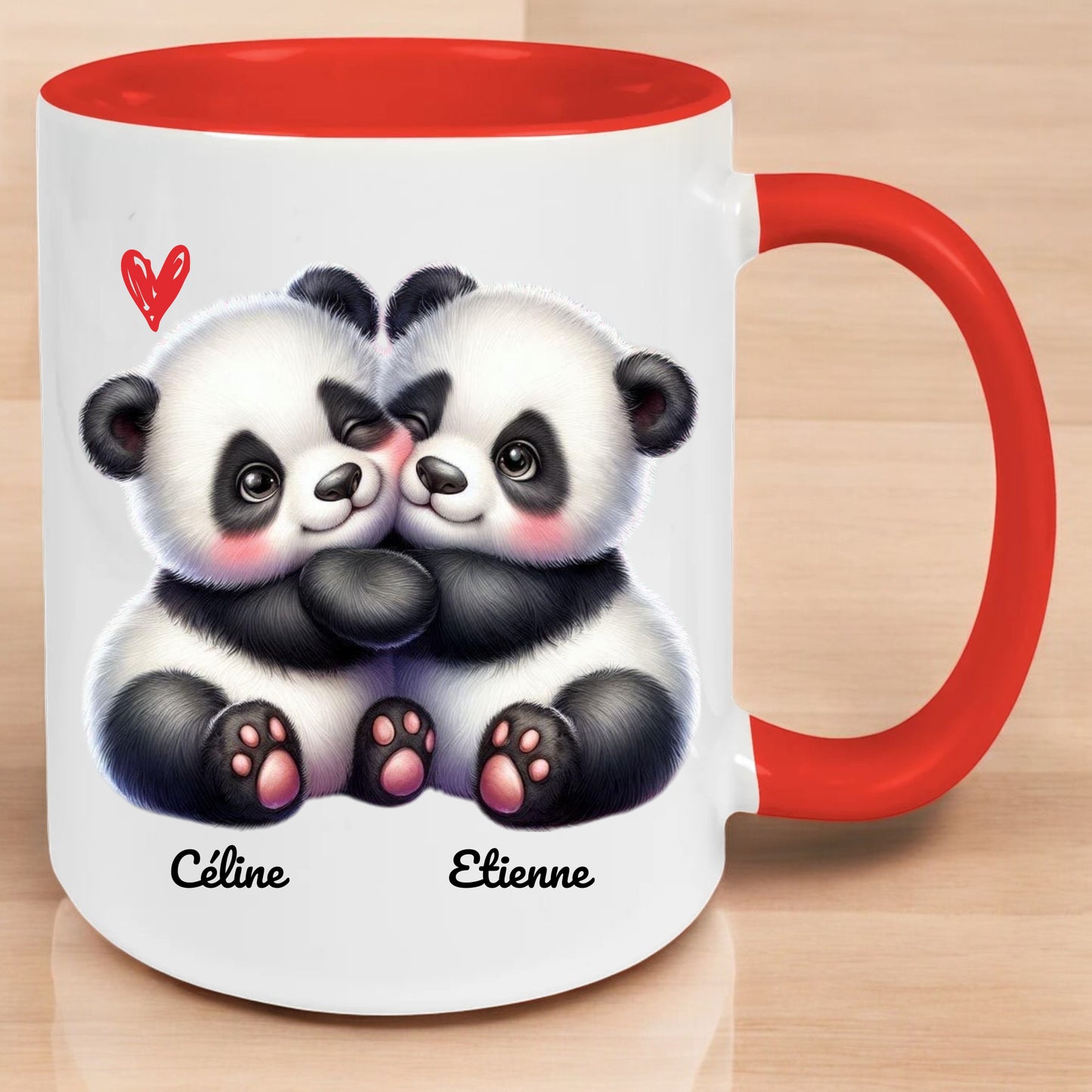 Mug Couple d'amoureux thème Panda