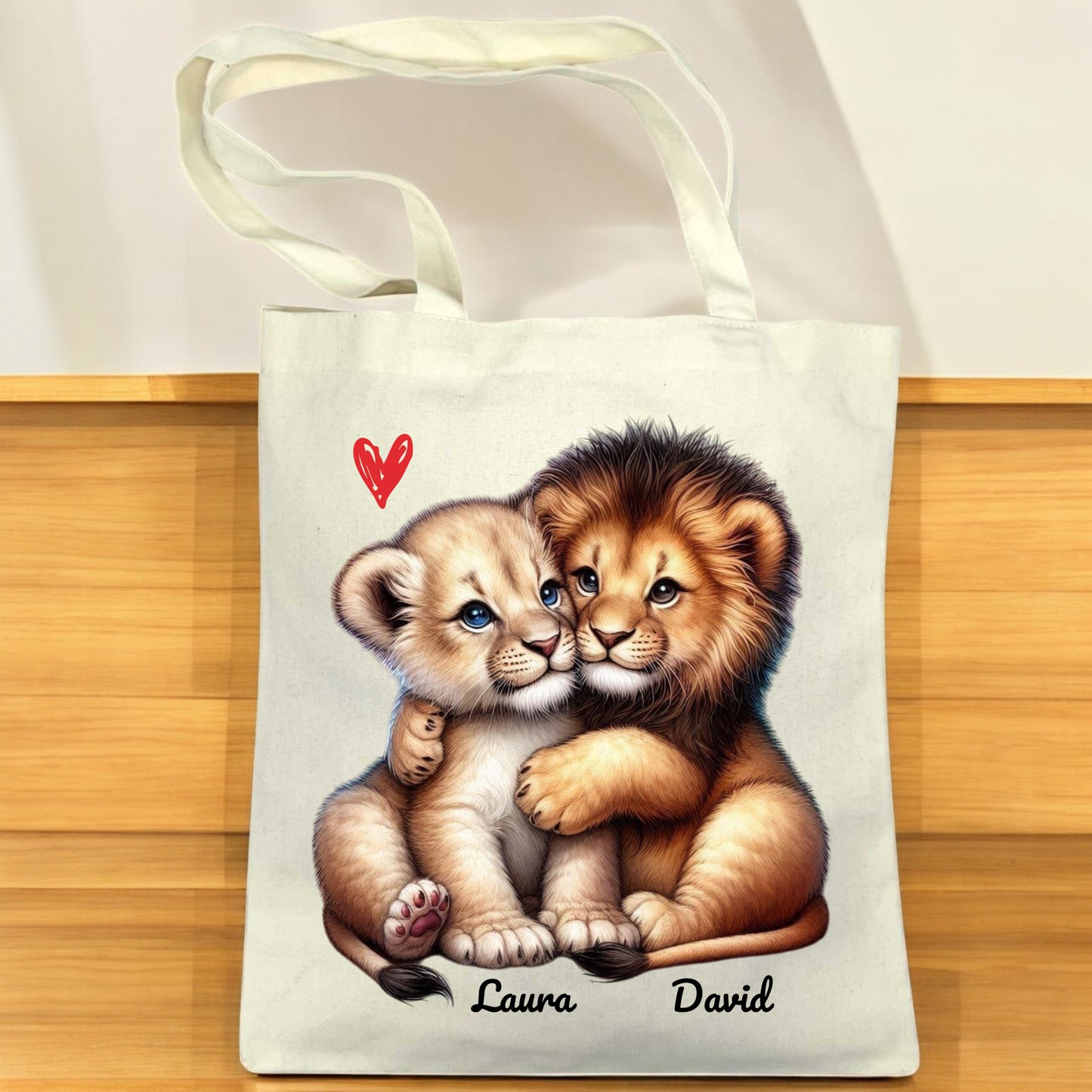 Tote Bag Couple d'Animaux – Pour les Amoureux de la Nature 🐾❤️