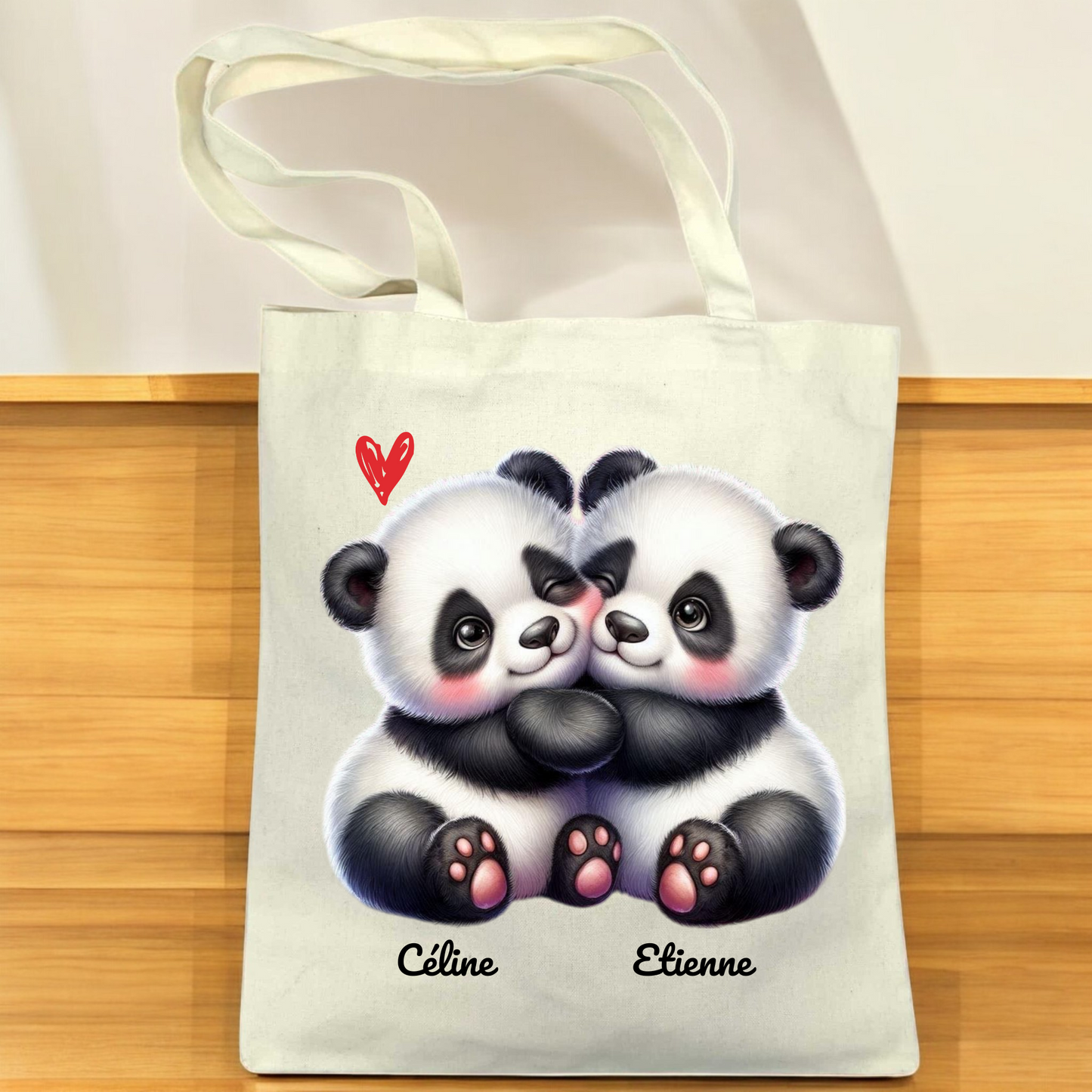 Tote Bag Couple d'Animaux – Pour les Amoureux de la Nature 🐾❤️