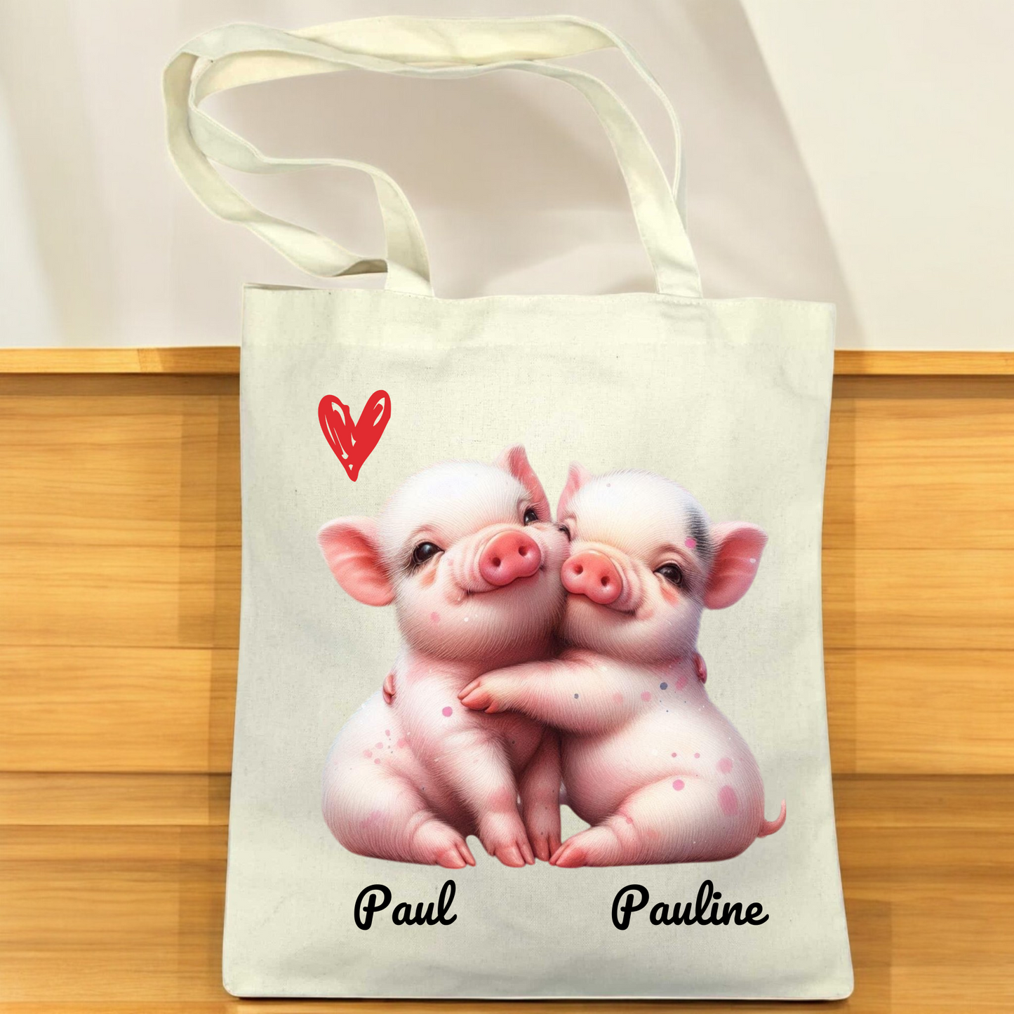 Tote Bag Couple d'Animaux – Pour les Amoureux de la Nature 🐾❤️